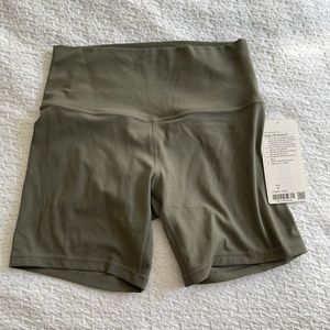 Gray sage align shorts